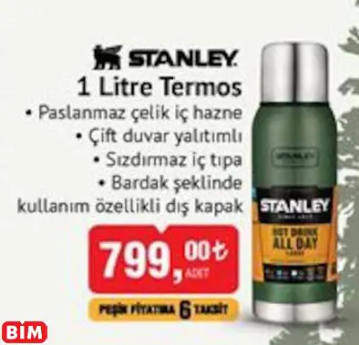 STANLEY 1 LİTRE TERMOS STANLEY 1 LİTRE TERMOS